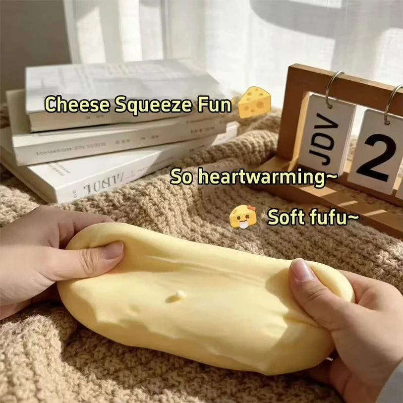Giant Cheese Squishy Slow Rebound Squeeze Cube Fidget Toy Novelty Fidget Toy Babs