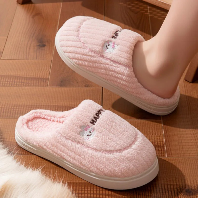 Thickened Cotton Cartoon Slippers – Warm Indoor House Shoes Indoor House Slippers Babs