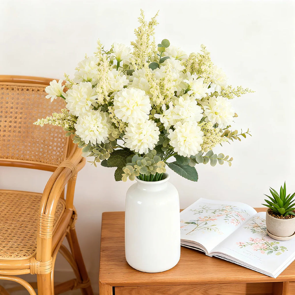 Silk Artificial Chrysanthemum Bouquet | Wedding & Home Décor Artificial Flower Bouquet Babs