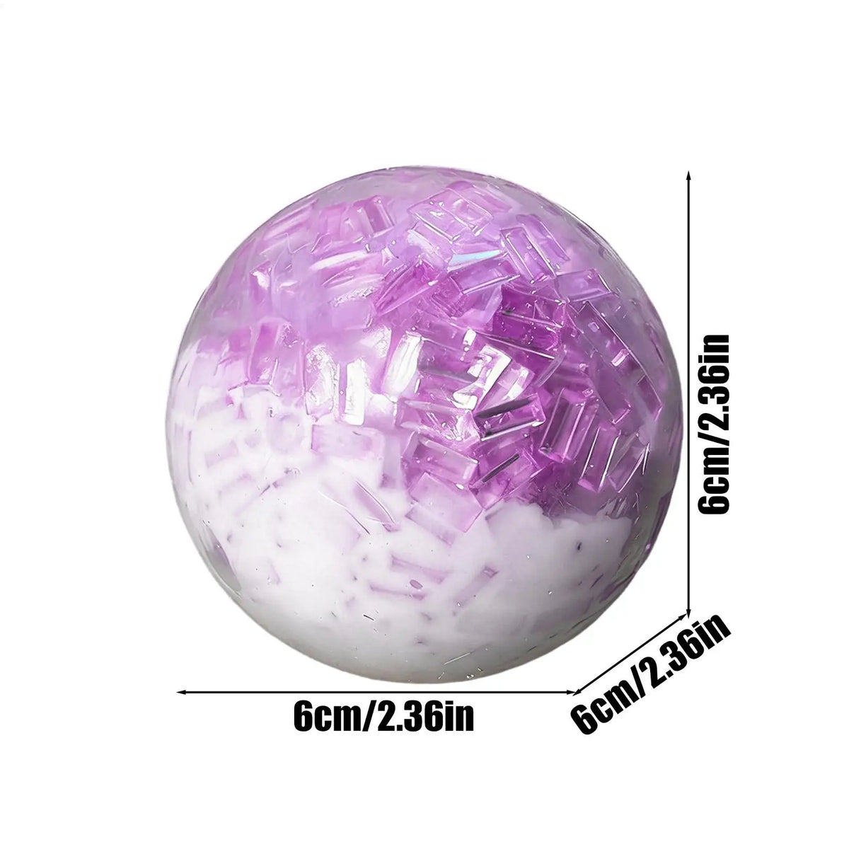 Crunchy Crystal Ice Squeeze Ball – Sensory Fidget Toy | TPR Sensory Fidget Toy Babs
