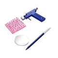Disposable Sterile Piercing Gun Kit with 98pcs Studs Body Piercing Kit Babs Earrings Ears Blue