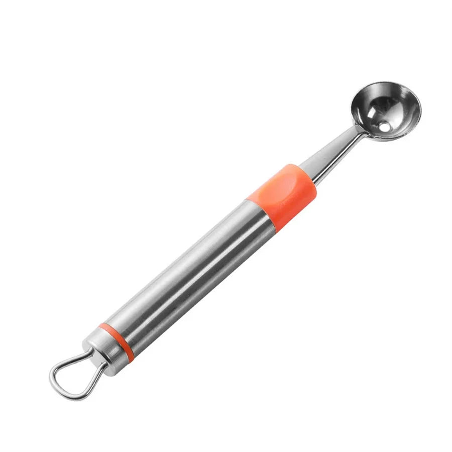 Stainless Steel Melon Baller & Fruit Scoop Carving Tool Melon Baller Tool Babs orange