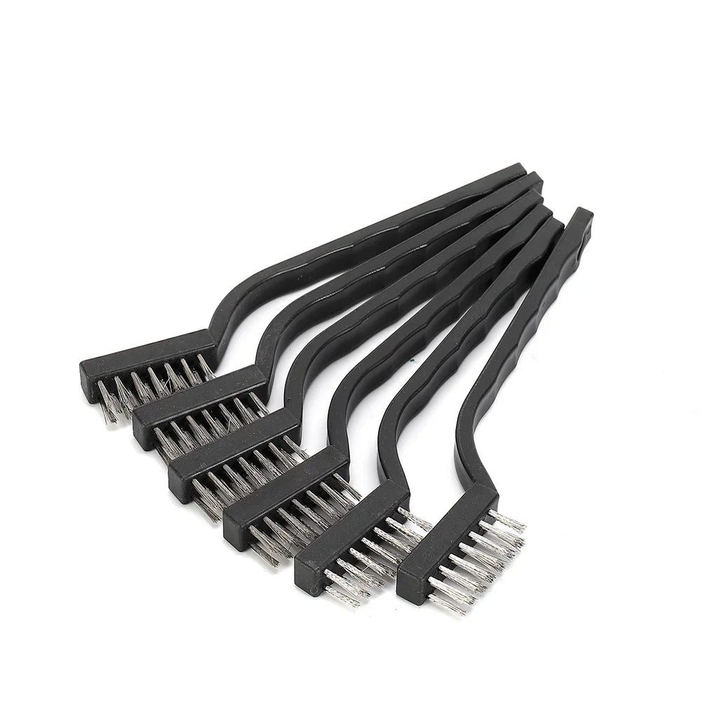 6-Piece Stainless Steel Wire Brush Set – Industrial Cleaning Wire Brush Set Babs
