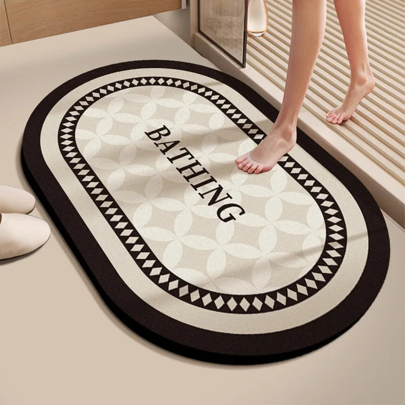 Diatomaceous Earth Bath Mat – Quick-Dry Non-Slip Bathroom Rug Bath Mat Babs 12 400MMx600MM