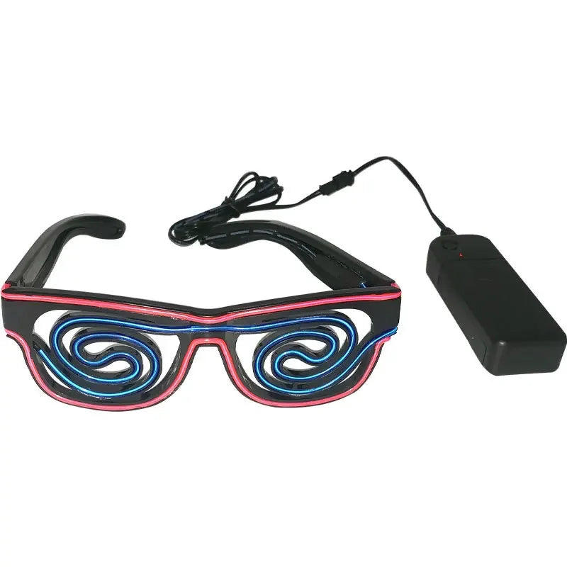 10pcs LED Glow Wire Glasses for DJ, Party & Cosplay LED Party Glasses Babs