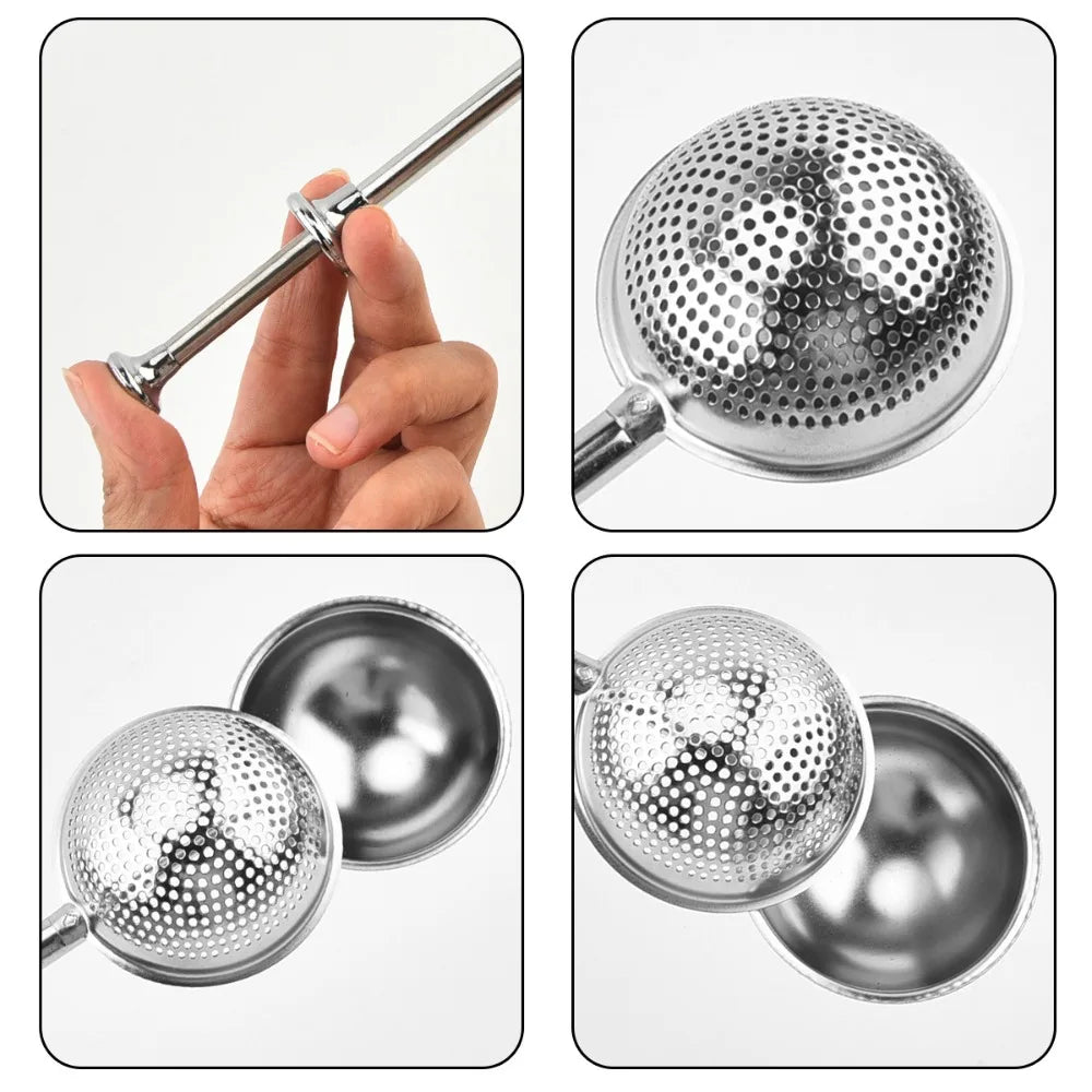 Stainless Steel Press Powder Shaker Sifter | Baking Tool Baking Powder Sifter Babs