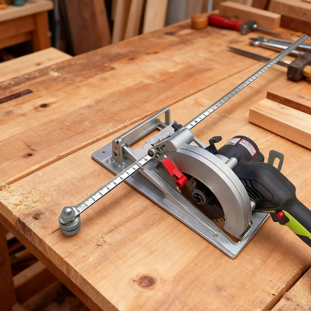 Precision Wood Cutting Guide Rail & Positioning Caliper for Saws Woodworking Caliper Guide Babs