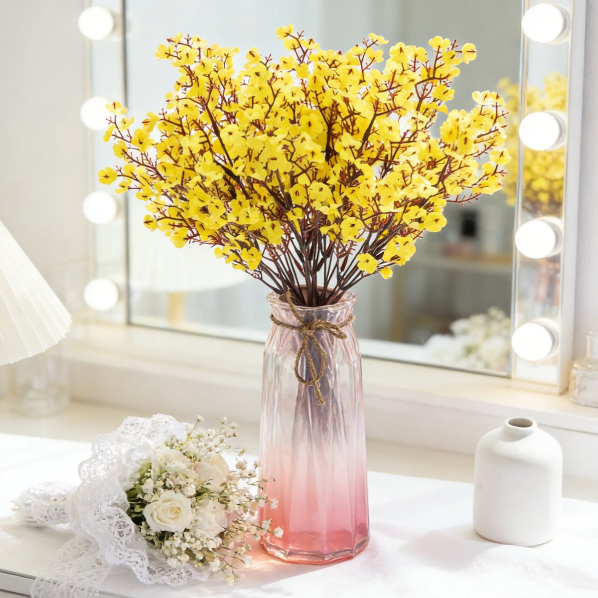 Artificial Silk Gypsophila Flowers – Wedding & Home Décor Artificial Flower Bouquet Babs