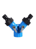 3/4" Female Thread Y Water Splitter – Garden Hose Connector Garden Hose Splitter Babs Blue 3/4''