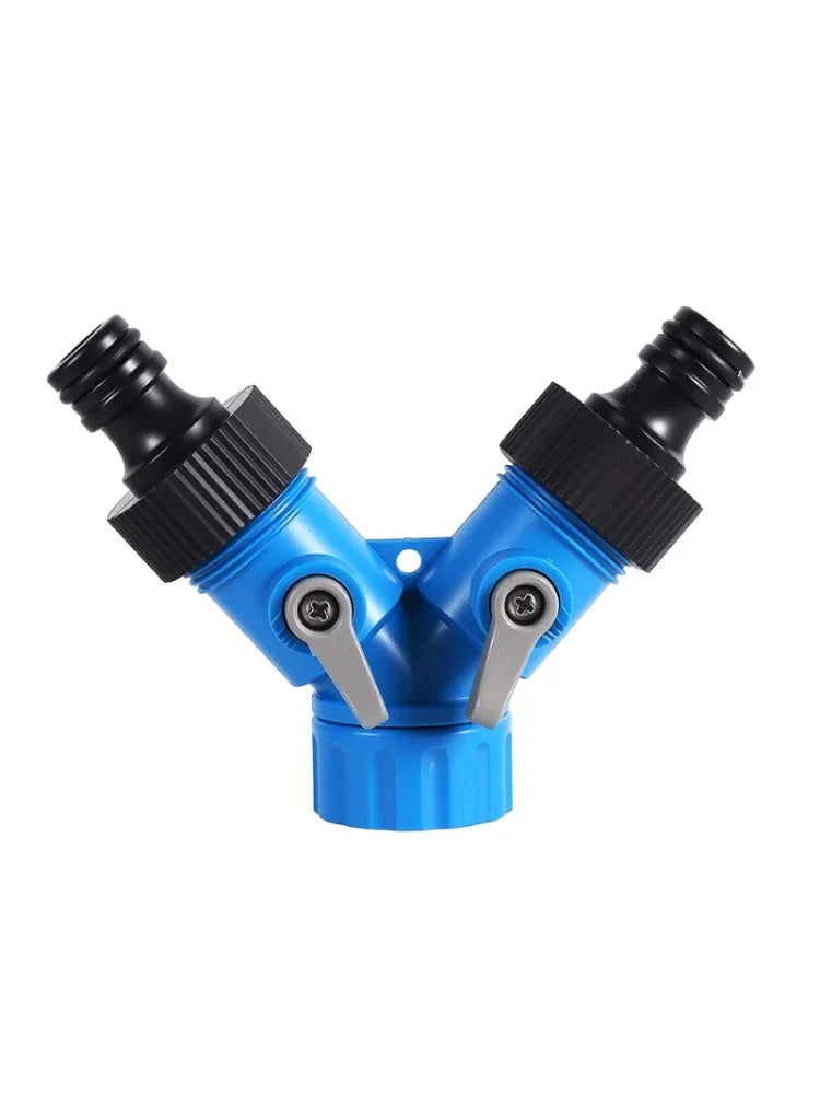 3/4" Female Thread Y Water Splitter – Garden Hose Connector Garden Hose Splitter Babs Blue 3/4''