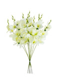 Artificial Silk Moth Orchid Flowers – 5 or 10 Pcs, 55 cm Artificial Silk Flowers Babs WHITE 10 pcs