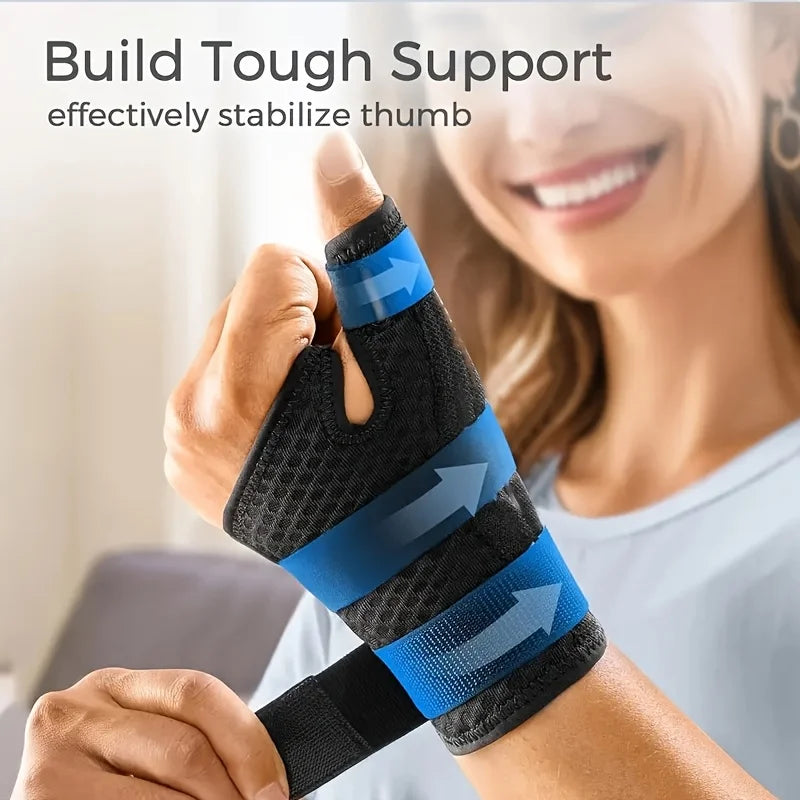 Adjustable Thumb & Wrist Support Brace – Breathable Sports Wrap Wrist & Thumb Brace Babs