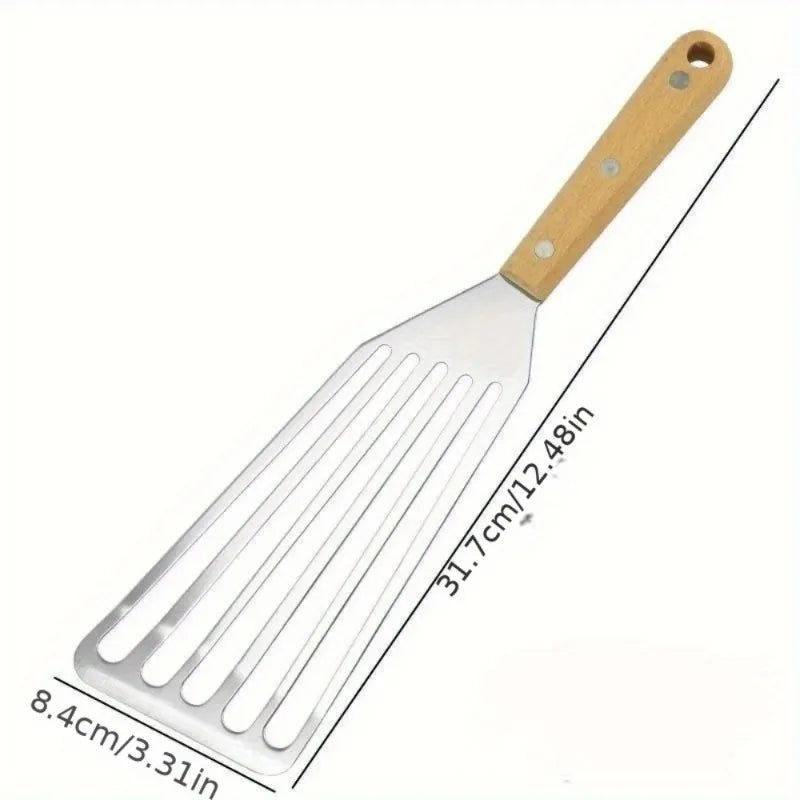 Stainless Steel Slotted Fish Spatula – Multi-Purpose Kitchen Tool Kitchen Spatula Babs