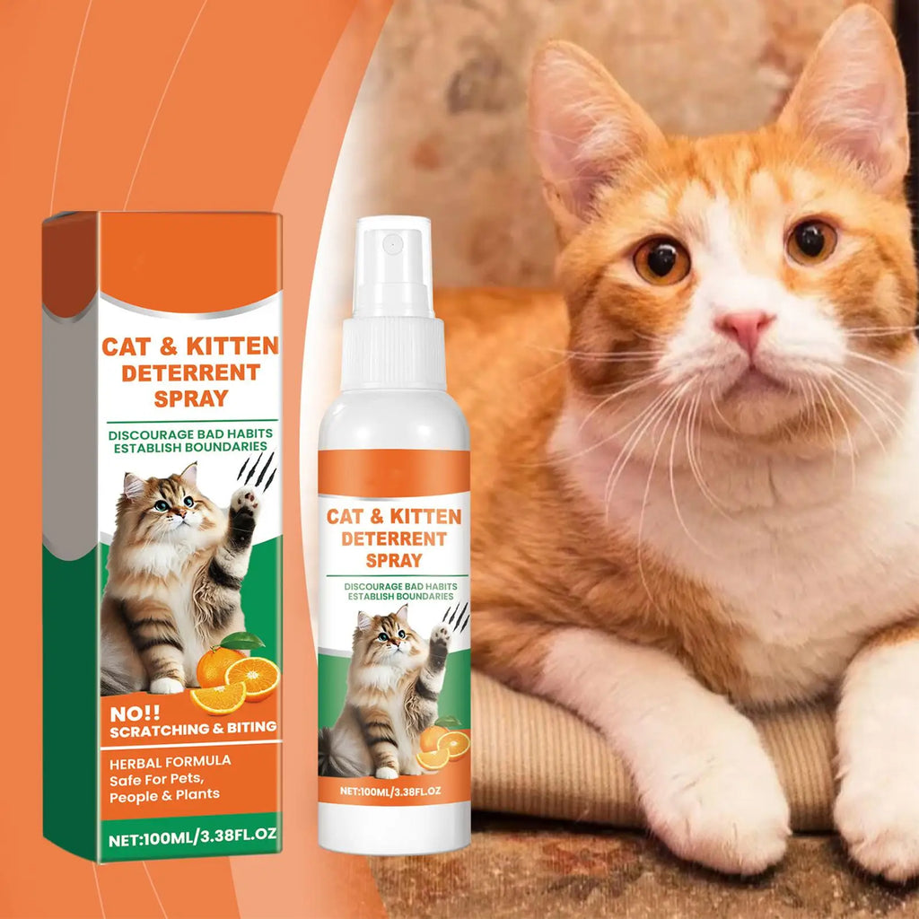 Pet Anti-Scratch Spray – Cat Furniture Protector 100ml Cat Training Spray Babs