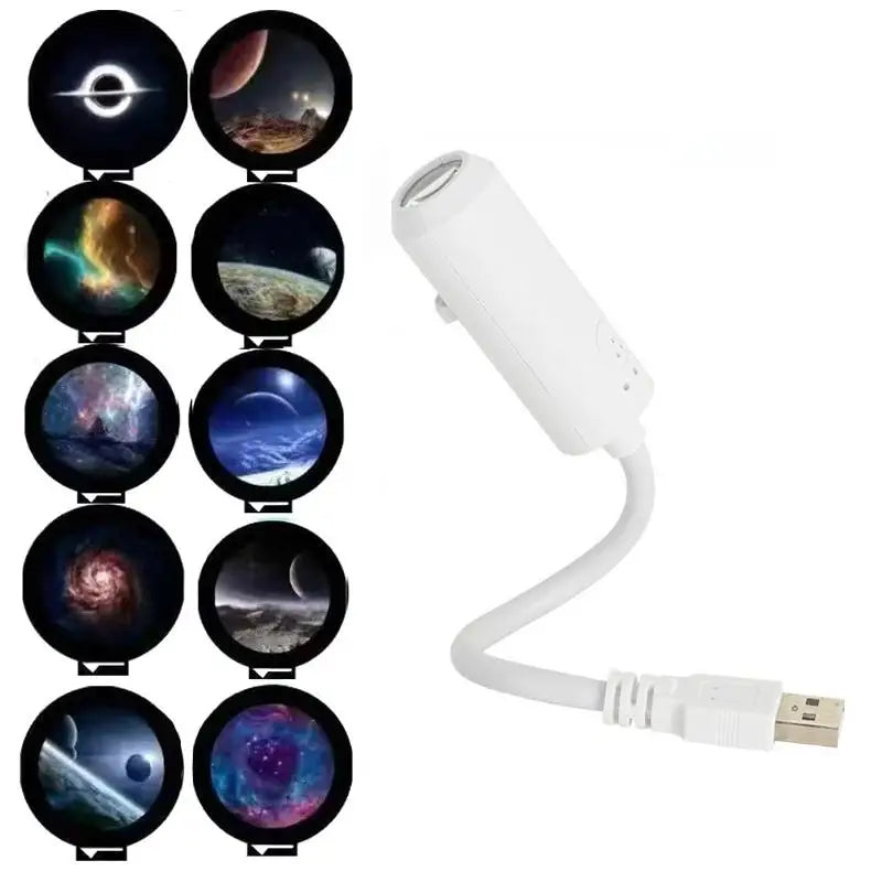 USB Star Projector Night Light – Galaxy, Ocean & Sky Modes Star Projector Lamp Babs USB Type-C I