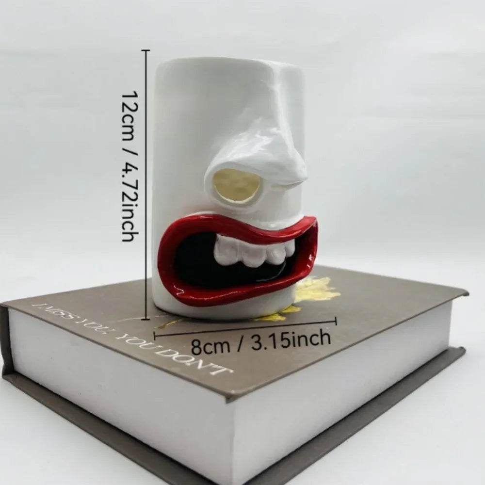 Funny Face Tissue Box Holder – Novelty Nose & Mouth Design Novelty Tissue Holder Babs