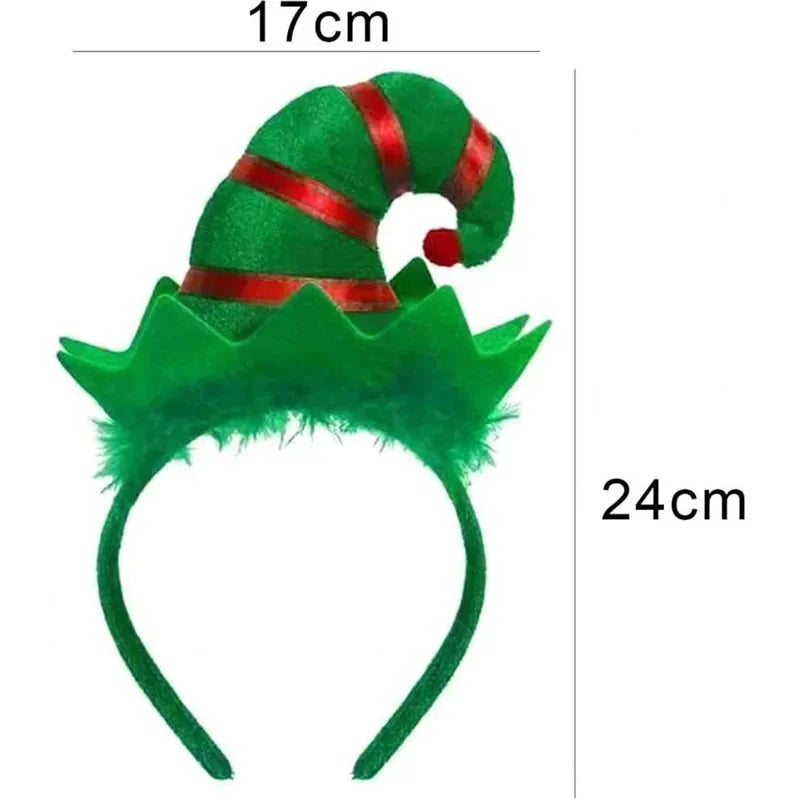 Blinking LED Christmas Headband – Light Up Elf Hair Band LED Party Headband Babs
