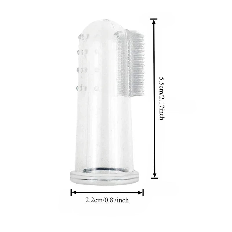 BPA-Free Silicone Pet Finger Toothbrush for Dogs & Cats Pet Finger Toothbrush Babs