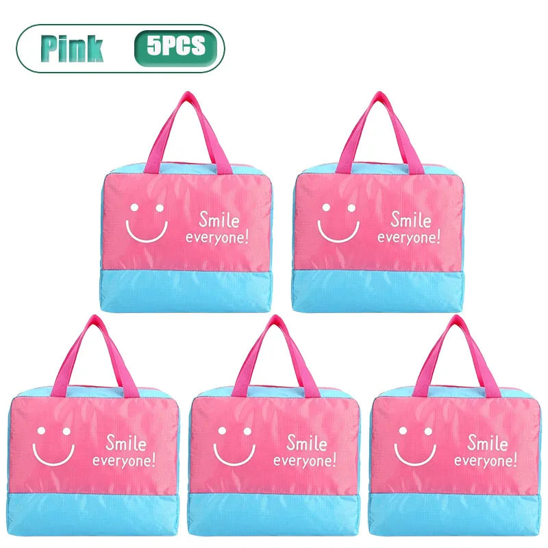 Women's Waterproof Dry Bag 15L – Beach Swim Gym Duffle Waterproof Swim Bag Babs Pink-5PCS