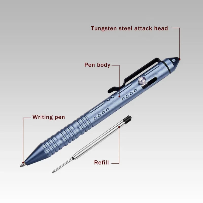 Tactical Pen Glass Breaker – Aluminum EDC Emergency Tool Tactical EDC Pen Babs