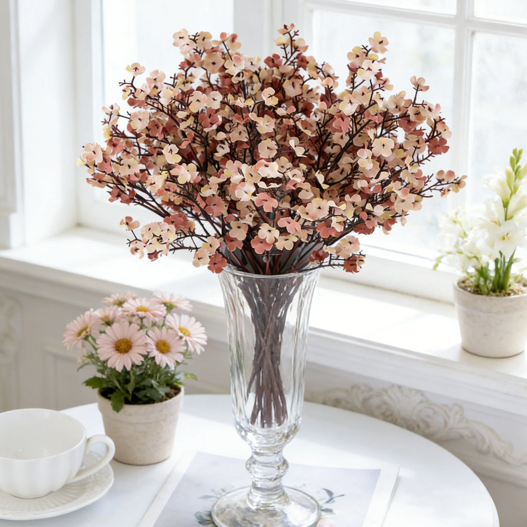 Silk Gypsophila Artificial Flowers – Wedding & Home Décor Artificial Flower Bouquet Babs
