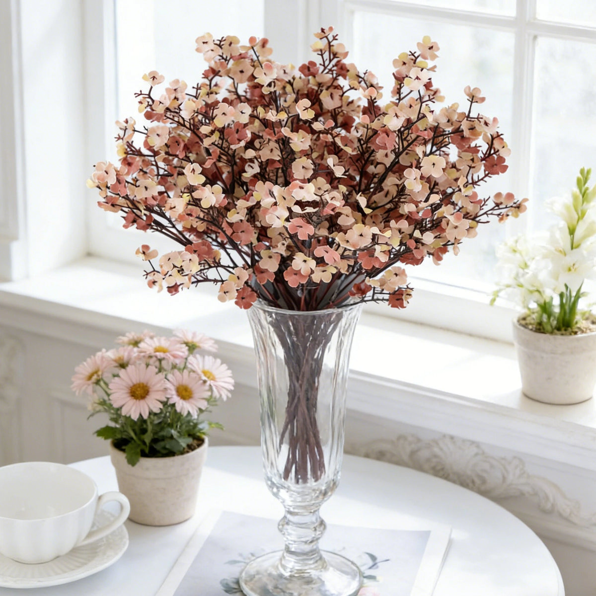 Silk Gypsophila Artificial Flowers – Wedding & Home Décor Artificial Flower Bouquet Babs