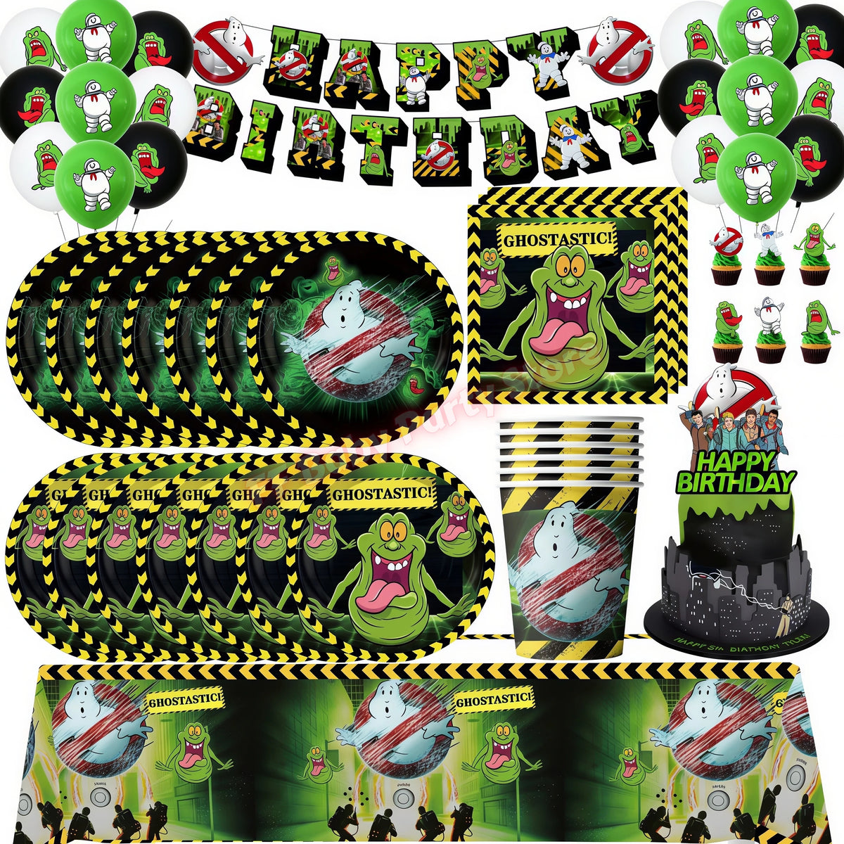 Ghostbusters Birthday Party Decoration Set – Kids Supplies Kids Party Supplies Babs
