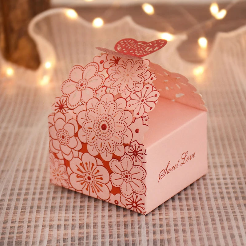 Pink Butterfly Candy Gift Boxes | Wedding & Party Favors 10/20Pcs Party Favor Box Babs