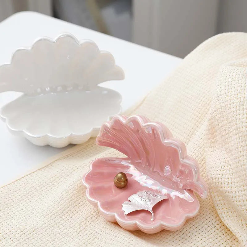 Ceramic Shell Jewelry Storage & Display Tray | Earring Dish Jewelry Storage Tray Babs