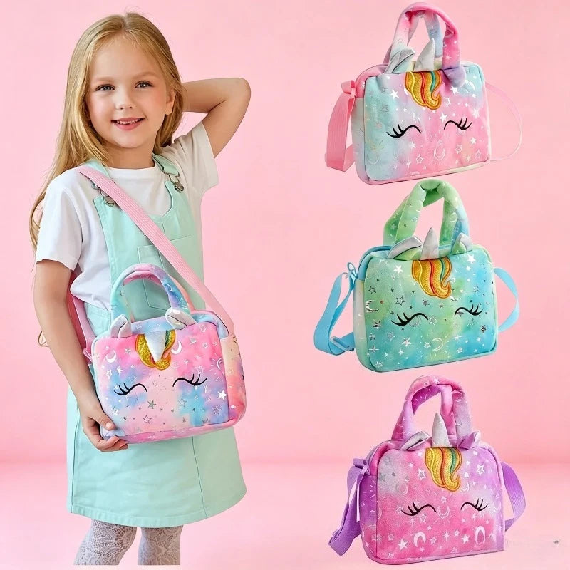 Unicorn Crossbody Bag for Girls – Cute Kids Shoulder Purse Kids Crossbody Bag Babs