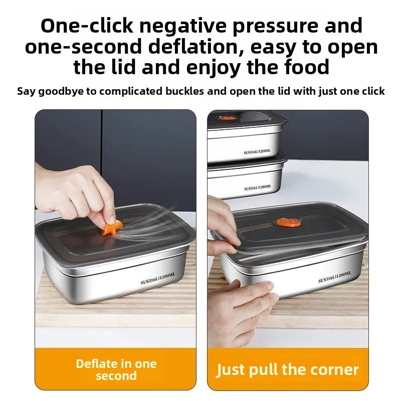 316 Stainless Steel Airtight Lunch Box | Bento Food Container Airtight Lunch Box Babs