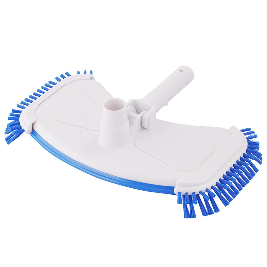 Curved Pool Vacuum Suction Head with Side Brush | Pool Cleaner Pool Vacuum Brush Babs Blue One Size