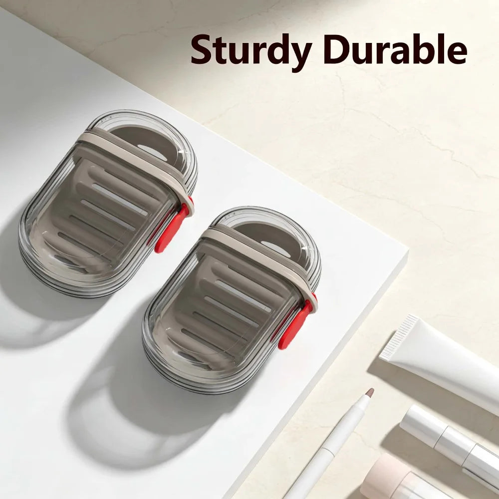 Travel Soap Box with Drainage – Leakproof Portable Soap Case Travel Soap Box Babs