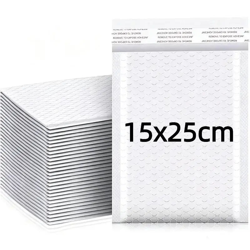 10-Pack White Self-Sealing Bubble Mailers | Waterproof Shipping Bags Bubble Mailers Babs A9 one size