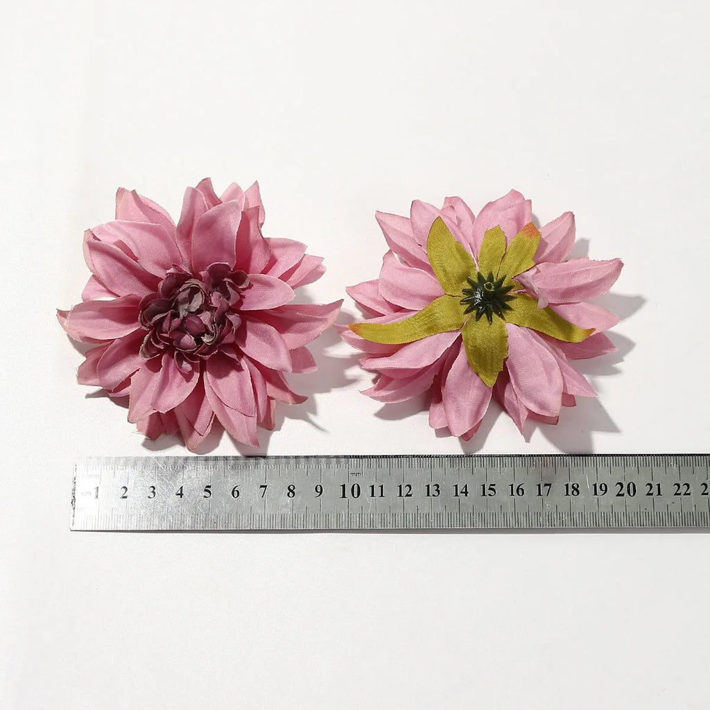 5/10Pcs 9cm Artificial Silk Chrysanthemum Heads for Wedding & Home Artificial Flower Heads Babs