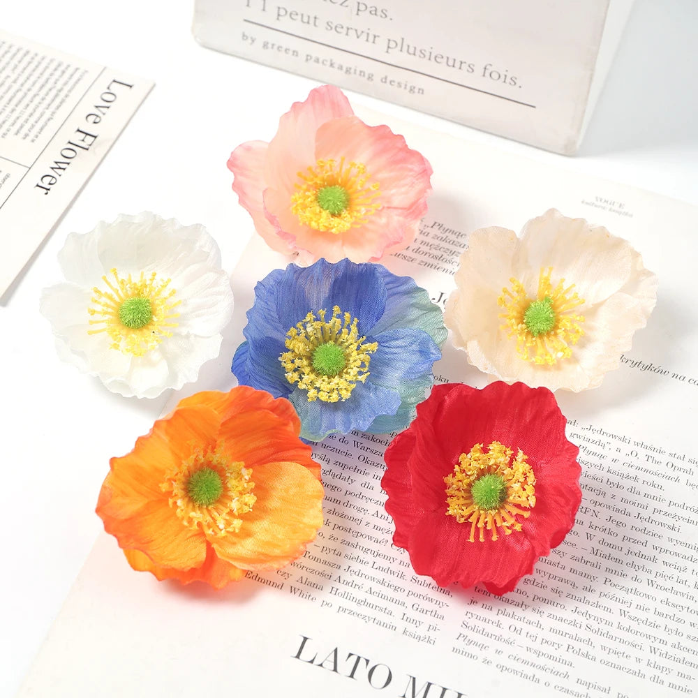 Silk Rose Flower Heads 10/20 Pcs – Wedding & DIY Decor Artificial Flower Heads Babs