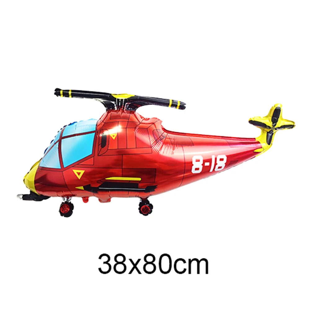 4D Helicopter Foil Balloon – Birthday Party Decoration Foil Party Balloon Babs Camouflage As pictures show