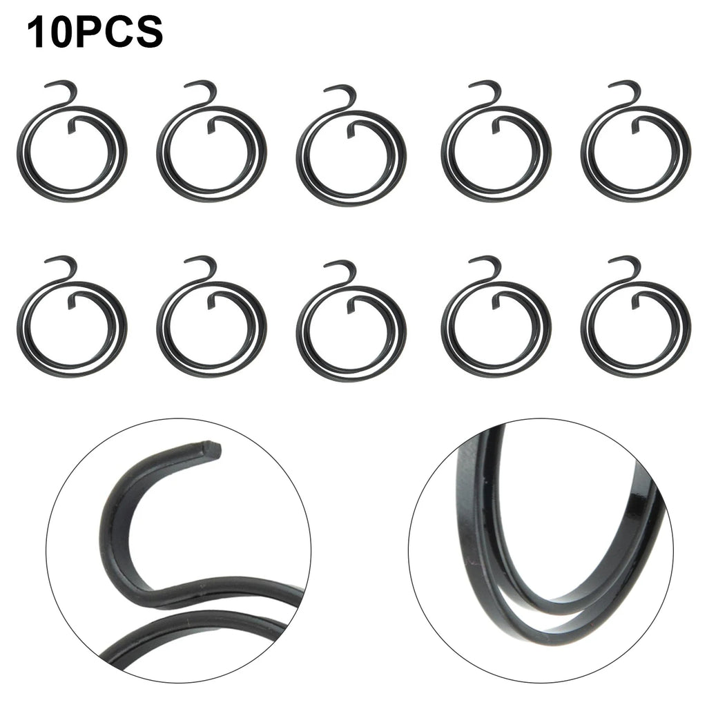 10pcs Door Handle Lever Replacement Springs – 2 Turn, Matt Black Door Handle Springs Babs