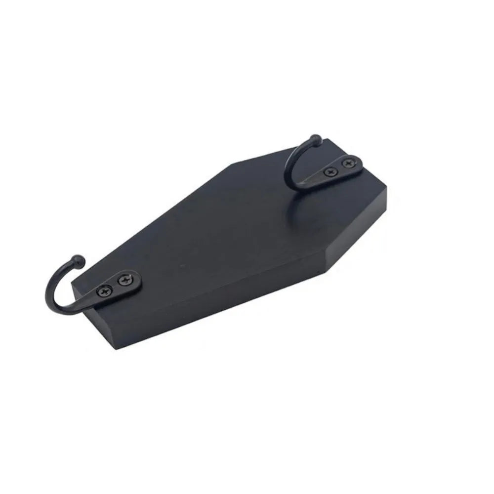 Wooden Punch-Free Wall Hook – Adhesive Key & Kitchen Hanger Wall Hook Babs Black