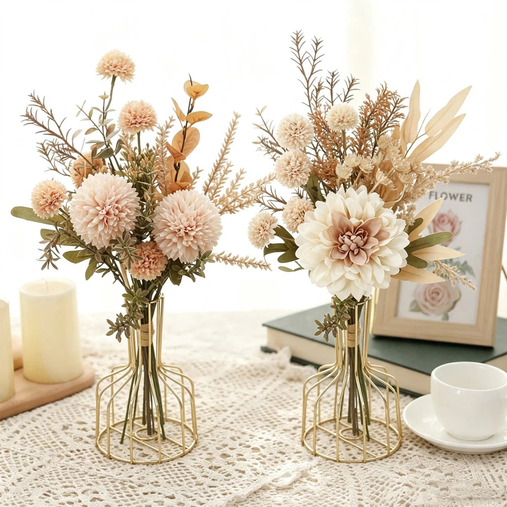 Silk Artificial Peony Dahlia Flowers – Wedding & Home Decor Artificial Silk Flowers Babs