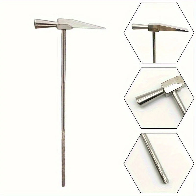 Long Handle Jewelry Hammer – Ergonomic Goldsmithing Tool Jewelry Crafting Hammer Babs