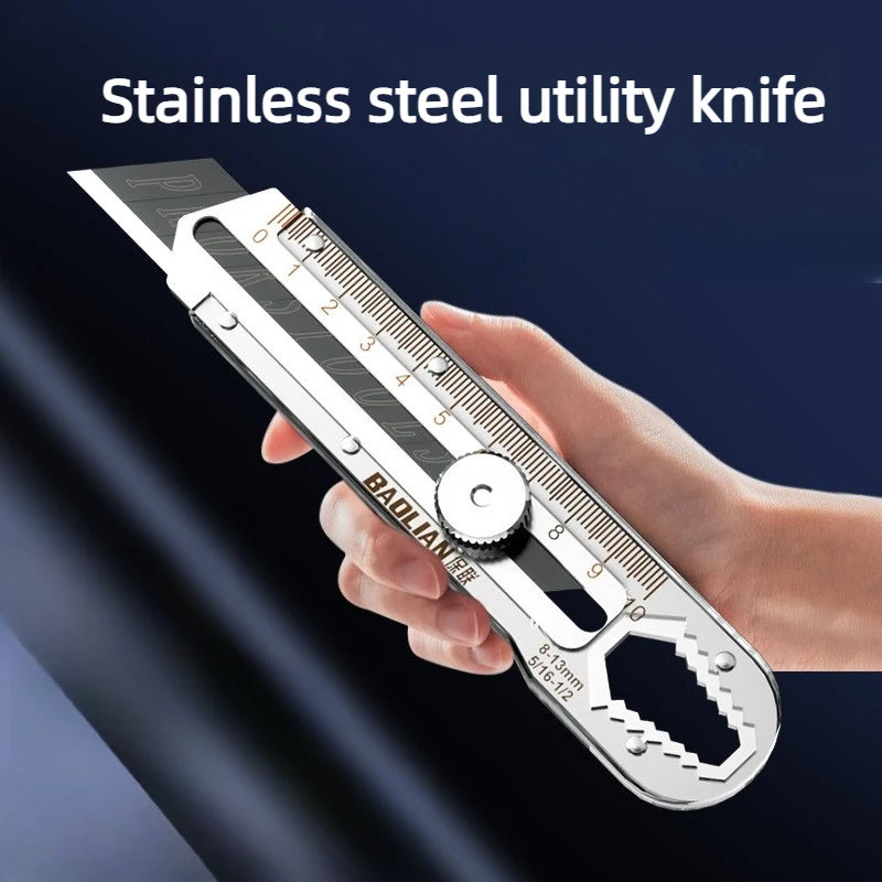 8-in-1 Multifunctional Utility Knife – Sharp Blade & Built-In Ruler Utility Knife Babs