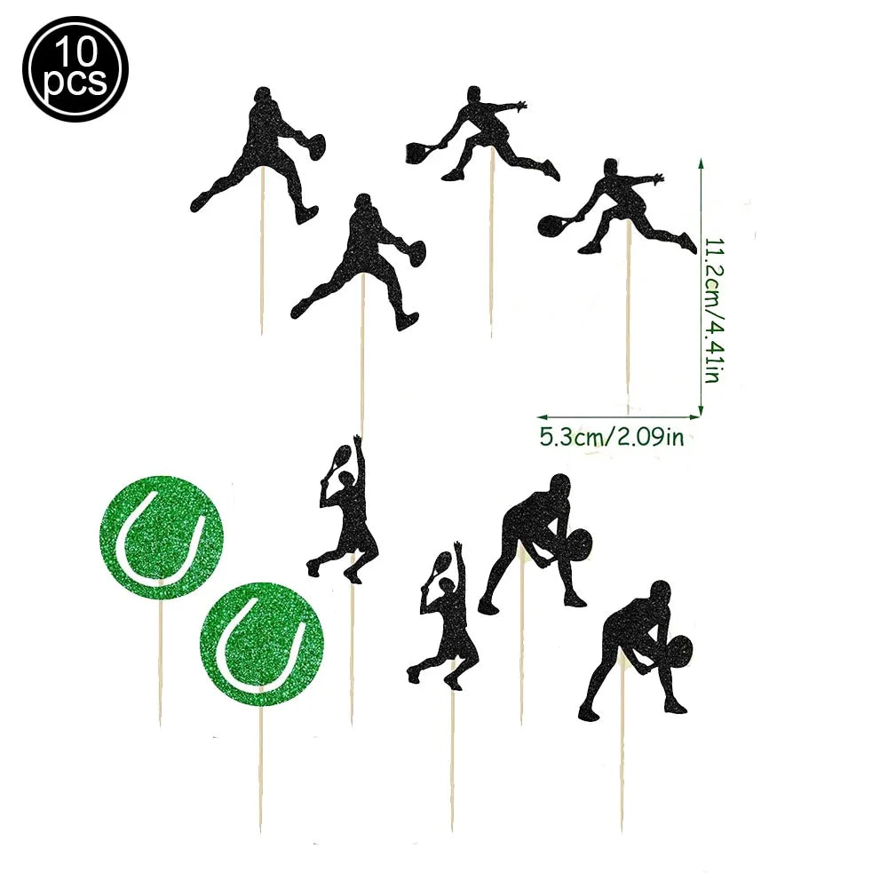 Tennis Party Balloon Kit – 18" Tennis & Racket Foil Balloons