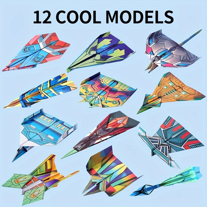 Interactive Paper Airplane Book – Easy Folding Guide for Kids Kids Activity Book Babs