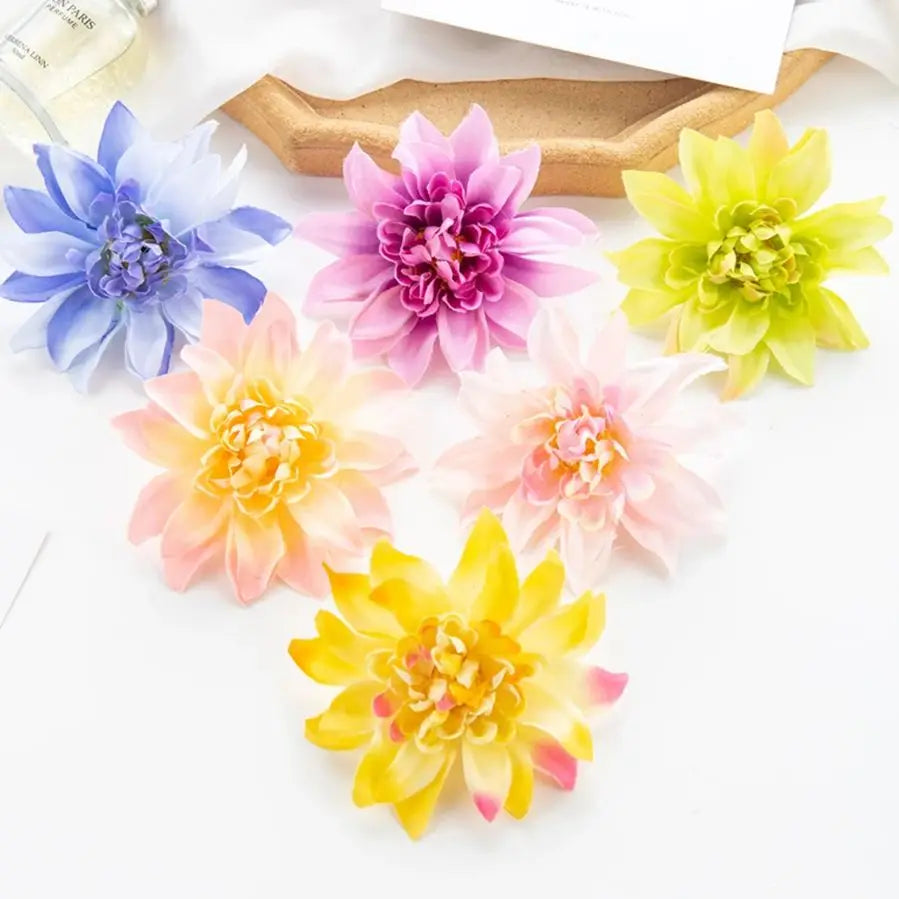 Silk Gerbera Artificial Flowers for Wedding, Home & Garden Decor Artificial Flower Heads Babs