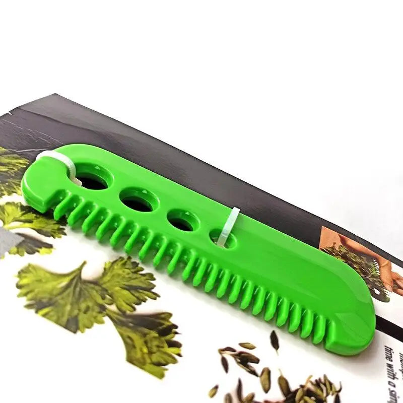 Herb & Kale Leaf Stripper Comb | Kitchen Vegetable Peeler Tool Herb Leaf Stripper Babs