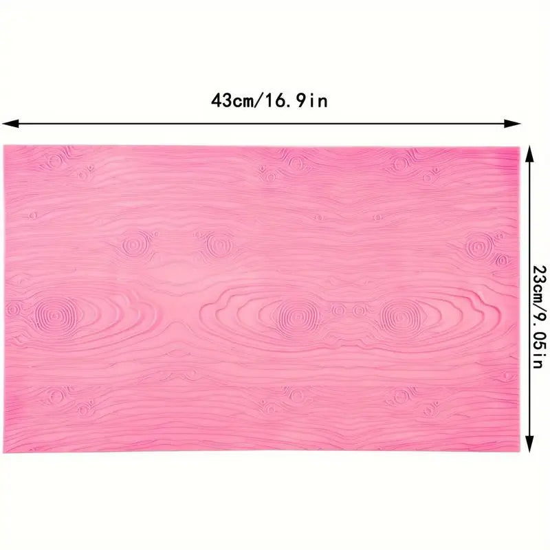 Silicone Wood Grain Fondant Impression Mat | Cake Lace Mold Cake Decorating Mold Babs