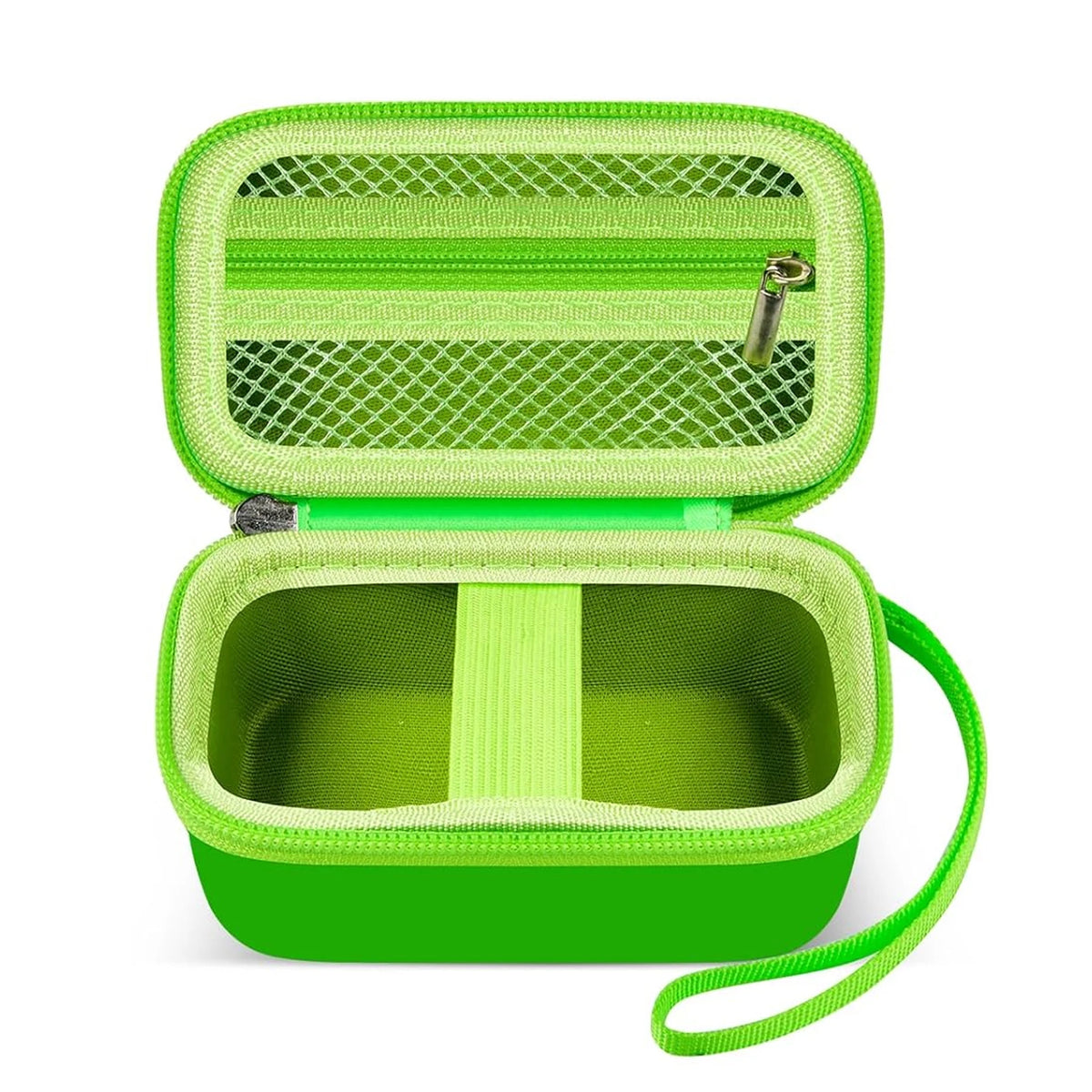 Portable Label Maker Storage Case – EVA Hard Shell Organizer Label Maker Case Babs green