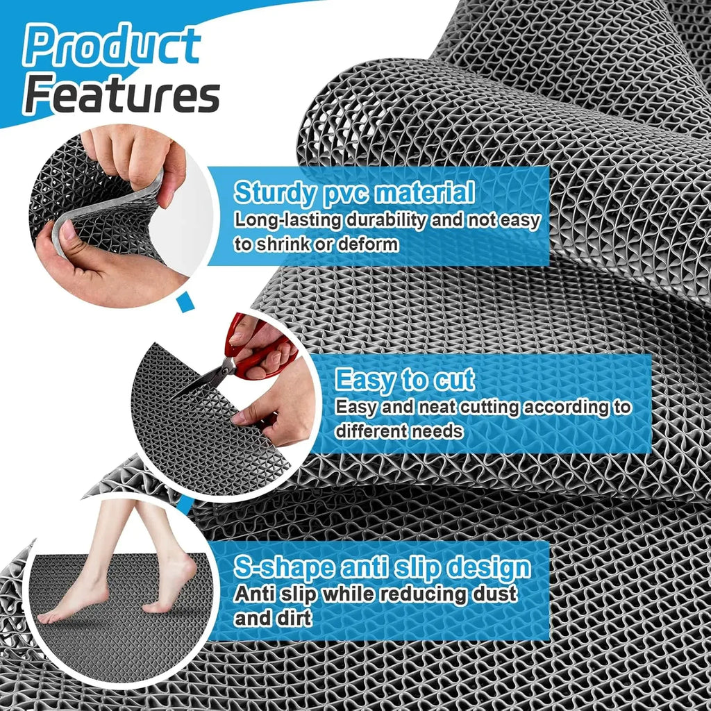 Non-Slip PVC Floor Mat – Waterproof & Quick-Drain for Bath/Kitchen Non-Slip Floor Mat Babs