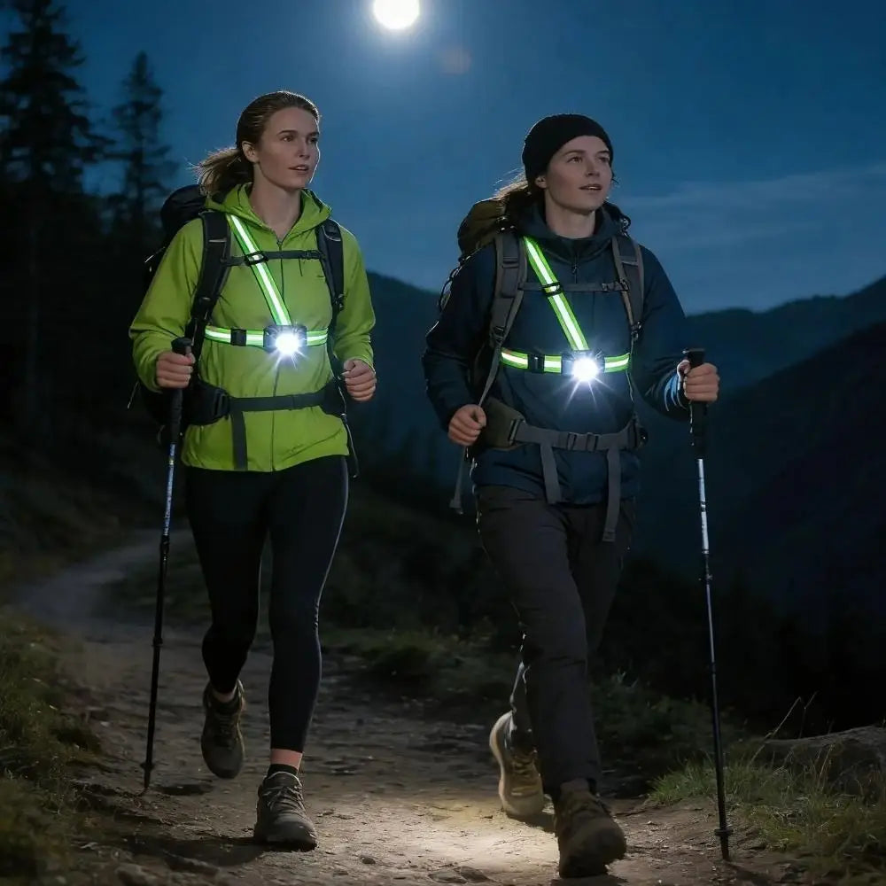 Adjustable Chest Light LED – Wearable Camping & Running Lamp Wearable Chest Light Babs